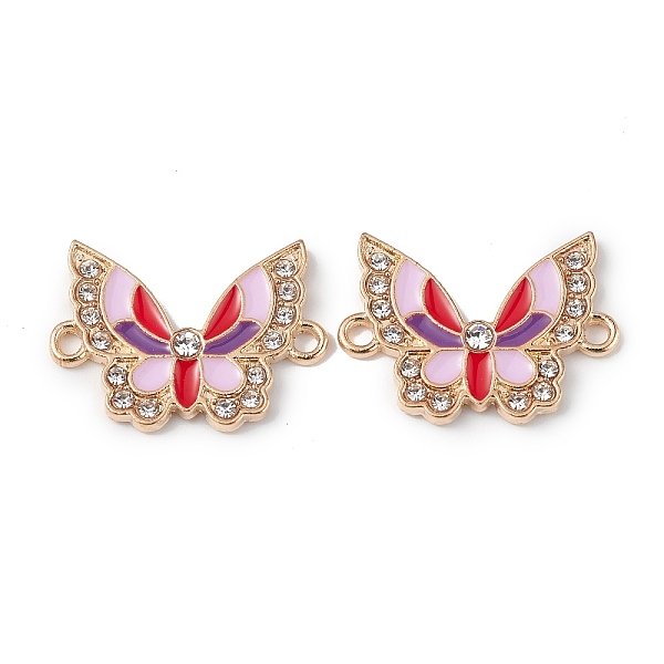 PandaHall Alloy Enamel Connector Charms, Butterfly Links with Crystal Rhinestone, Light Gold, Cadmium Free & Nickel Free & Lead Free, Pink...
PandaHall Alloy Enamel Connector Charms, Butterfly Links with Crystal Rhinestone, Light Gold, Cadmium Free & Nickel Free & Lead Free, Pink...