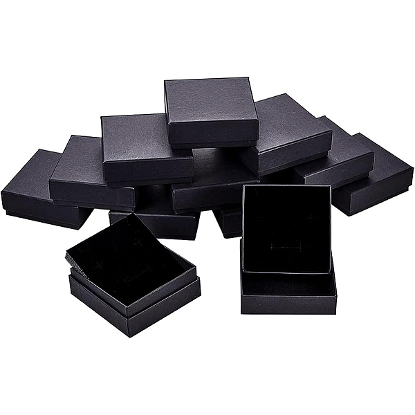 PandaHall BENECREAT 12 Pack 10x10x3.5cm Black Earrings Necklace Boxes Square Black Cardboard Jewellery Box Small Gift Box with Velvet Filled...
PandaHall BENECREAT 12 Pack 10x10x3.5cm Black Earrings Necklace Boxes Square Black Cardboard Jewellery Box Small Gift Box with Velvet Filled...