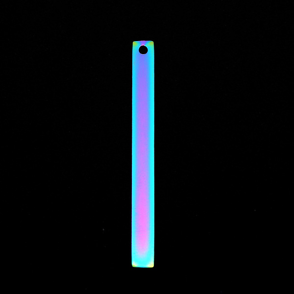 PandaHall 201 Stainless Steel Pendants, Laser Cut, Bar/Rectangle, Rainbow Color, 40x4x1mm, Hole: 1.6mm 201 Stainless Steel Rectangle
PandaHall 201 Stainless Steel Pendants, Laser Cut, Bar/Rectangle, Rainbow Color, 40x4x1mm, Hole: 1.6mm 201 Stainless Steel Rectangle