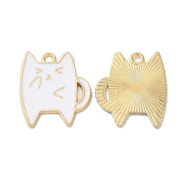 PandaHall Alloy Enamel Pendants, Light Gold, Cat Charm, White, 21x18x1.5mm, Hole: 1.5mm Alloy+Enamel Cat Shape White
PandaHall Alloy Enamel Pendants, Light Gold, Cat Charm, White, 21x18x1.5mm, Hole: 1.5mm Alloy+Enamel Cat Shape White