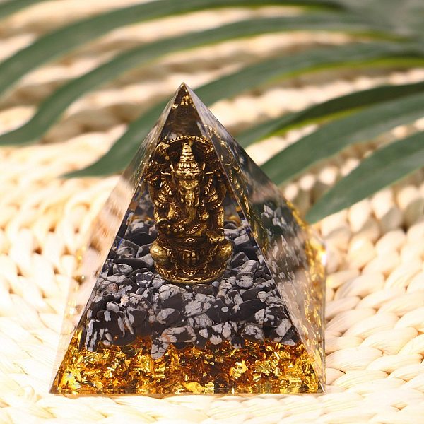 PandaHall Orgonite Pyramid Resin Energy Generators, Reiki Natural Snowflake Obsidian Chips Inside for Home Office Desk Decoration, Gray...
PandaHall Orgonite Pyramid Resin Energy Generators, Reiki Natural Snowflake Obsidian Chips Inside for Home Office Desk Decoration, Gray...