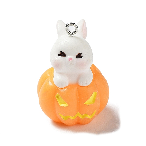 PandaHall Resin Pendants, Halloween Pumpkin Charms with Platinum Tone Iron Loops, Orange, 31.5x22x22mm, Hole: 2mm Iron+Resin Pumpkin Orange
PandaHall Resin Pendants, Halloween Pumpkin Charms with Platinum Tone Iron Loops, Orange, 31.5x22x22mm, Hole: 2mm Iron+Resin Pumpkin Orange