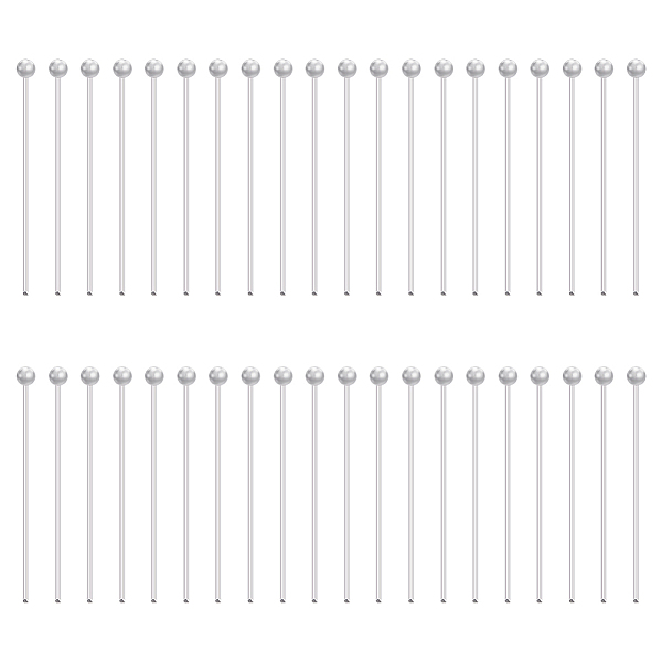 PandaHall BENECREAT 925 Sterling Silver Ball Head Pins, for Jewelry Making, Silver, 24 Gauge, 21x0.5mm, Head: 1.5mm, 40pcs Sterling Silver
PandaHall BENECREAT 925 Sterling Silver Ball Head Pins, for Jewelry Making, Silver, 24 Gauge, 21x0.5mm, Head: 1.5mm, 40pcs Sterling Silver