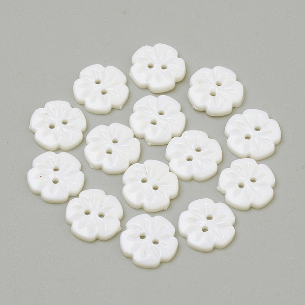 PandaHall 2-Hole Acrylic Buttons, Flower, White, 15x2.5mm, Hole: 1.5mm Acrylic Flower White
PandaHall 2-Hole Acrylic Buttons, Flower, White, 15x2.5mm, Hole: 1.5mm Acrylic Flower White