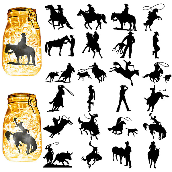 PandaHall CREATCABIN 24Pcs Cowboy Silhouettes Mason Jar Decor Western Laser Cut Cardboard Scrapbook Cutouts Die Cuts PVC for Crafting...
PandaHall CREATCABIN 24Pcs Cowboy Silhouettes Mason Jar Decor Western Laser Cut Cardboard Scrapbook Cutouts Die Cuts PVC for Crafting...