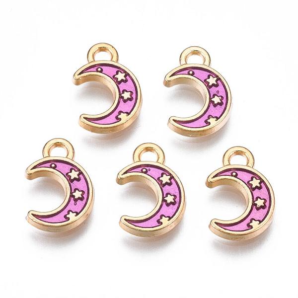 PandaHall Light Gold Plated Alloy Enamel Pendants, Moon with Star, Deep Pink, 11.5x7.5x1.5mm, Hole: 1.5mm Alloy+Enamel Moon
PandaHall Light Gold Plated Alloy Enamel Pendants, Moon with Star, Deep Pink, 11.5x7.5x1.5mm, Hole: 1.5mm Alloy+Enamel Moon