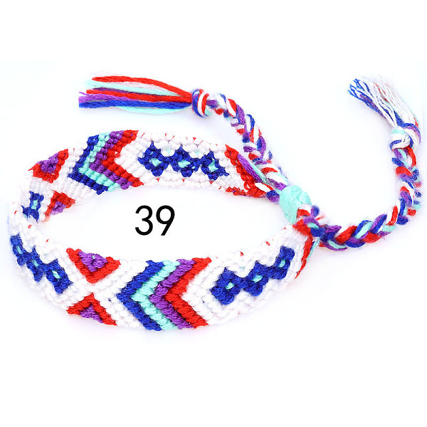 PandaHall Cotton Braided Rhombus Pattern Cord Bracelet, Ethnic Tribal Adjustable Brazilian Bracelet for Women, Medium Blue, 5-7/8~14-1/8...
PandaHall Cotton Braided Rhombus Pattern Cord Bracelet, Ethnic Tribal Adjustable Brazilian Bracelet for Women, Medium Blue, 5-7/8~14-1/8...