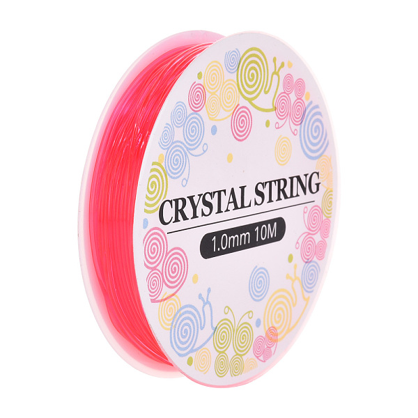 PandaHall Elastic Crystal Thread, Jewelry Beading Cords, For Stretch Bracelet Making, Hot Pink, 1.0mm, about 5.5m/roll TPU Round
PandaHall Elastic Crystal Thread, Jewelry Beading Cords, For Stretch Bracelet Making, Hot Pink, 1.0mm, about 5.5m/roll TPU Round