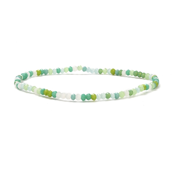PandaHall Faceted Round Glass Beads Stretch Bracelet for Teen Girl Women, Green, Inner Diameter: 2-1/4 inch(5.7cm), Beads: 3x2mm Glass Green
PandaHall Faceted Round Glass Beads Stretch Bracelet for Teen Girl Women, Green, Inner Diameter: 2-1/4 inch(5.7cm), Beads: 3x2mm Glass Green