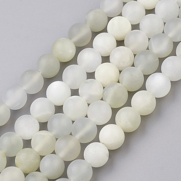 PandaHall Natural White Moonstone Beads Strands, Frosted, Round, 7~8.5mm, Hole: 0.5mm, about 46pcs/strand, 14.9 inch(38cm) White Moonstone...
PandaHall Natural White Moonstone Beads Strands, Frosted, Round, 7~8.5mm, Hole: 0.5mm, about 46pcs/strand, 14.9 inch(38cm) White Moonstone...