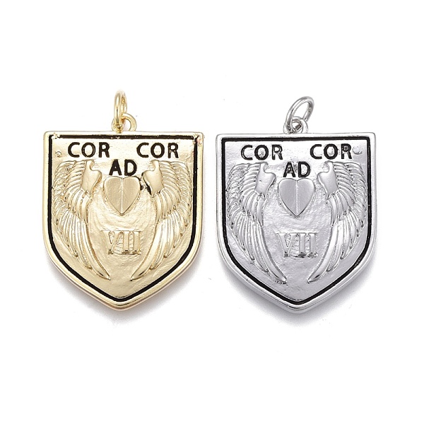 PandaHall Brass Enamel Pendants, with Jump Rings, Long-Lasting Plated, Shield with Wings & Word, Black, Mixed Color, 25x20x3mm, Jump Rings...
PandaHall Brass Enamel Pendants, with Jump Rings, Long-Lasting Plated, Shield with Wings & Word, Black, Mixed Color, 25x20x3mm, Jump Rings...