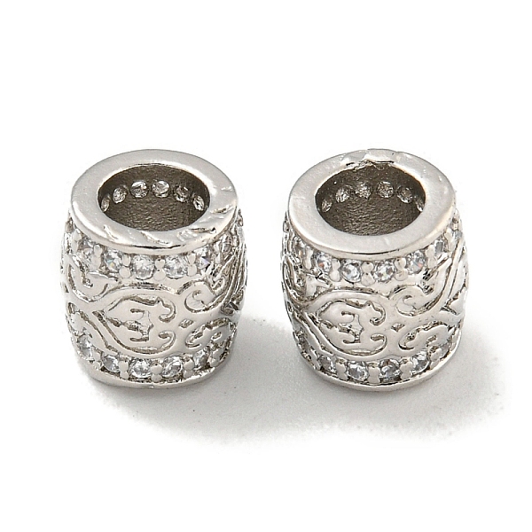 PandaHall Rack Plating Brass Micro Pave Clear Cubic Zirconia European Beads, Large Hole Beads, Long-Lasting Plated, Lead Free & Cadmium Free...
PandaHall Rack Plating Brass Micro Pave Clear Cubic Zirconia European Beads, Large Hole Beads, Long-Lasting Plated, Lead Free & Cadmium Free...