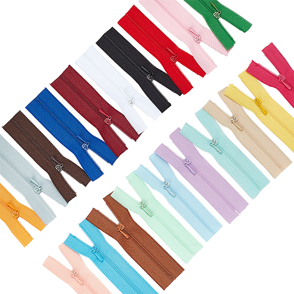 PandaHall Nylon Garment Accessories, Zip-fastener Component Sets, Nylon Zipper & Alloy Zipper Puller, Mixed Color, 90~96x27x1mm..., Multicolor
PandaHall Nylon Garment Accessories, Zip-fastener Component Sets, Nylon Zipper & Alloy Zipper Puller, Mixed Color, 90~96x27x1mm..., Multicolor