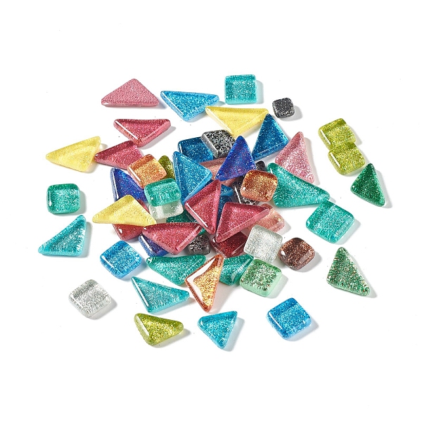 PandaHall Mixed Shape with Glitter Powder Mosaic Tiles Glass Cabochons, for Home Decoration or DIY Crafts, Mixed Color, 9~17x9~27x4~5mm..., Multicolor
PandaHall Mixed Shape with Glitter Powder Mosaic Tiles Glass Cabochons, for Home Decoration or DIY Crafts, Mixed Color, 9~17x9~27x4~5mm..., Multicolor