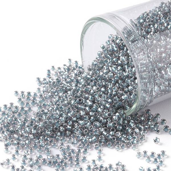 PandaHall TOHO Round Seed Beads, Japanese Seed Beads, (288) Inside Color Crystal/Metallic Blue Lined, 15/0, 1.5mm, Hole: 0.7mm, about...
PandaHall TOHO Round Seed Beads, Japanese Seed Beads, (288) Inside Color Crystal/Metallic Blue Lined, 15/0, 1.5mm, Hole: 0.7mm, about...