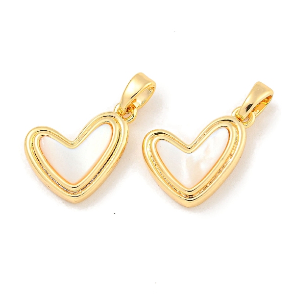 PandaHall Natural Shell & Brass Heart Charms with Snap on Bails, Real 18K Gold Plated, 12x15x5mm, Hole: 4x2mm Shell Heart
PandaHall Natural Shell & Brass Heart Charms with Snap on Bails, Real 18K Gold Plated, 12x15x5mm, Hole: 4x2mm Shell Heart