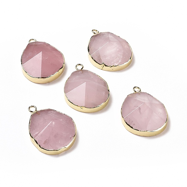 PandaHall Natural Rose Quartz Pendants, with Brass Findings, Faceted, Drop, Golden, 31~35x20~25x7~9mm, Hole: 2.5mm Rose Quartz Teardrop
PandaHall Natural Rose Quartz Pendants, with Brass Findings, Faceted, Drop, Golden, 31~35x20~25x7~9mm, Hole: 2.5mm Rose Quartz Teardrop