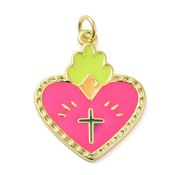 PandaHall Rack Plating Brass Enamel Pendants, with Jump Ring, Long-Lasting Plated, Cadmium Free & Lead Free, Real 18K Gold Plated, Heart...
PandaHall Rack Plating Brass Enamel Pendants, with Jump Ring, Long-Lasting Plated, Cadmium Free & Lead Free, Real 18K Gold Plated, Heart...