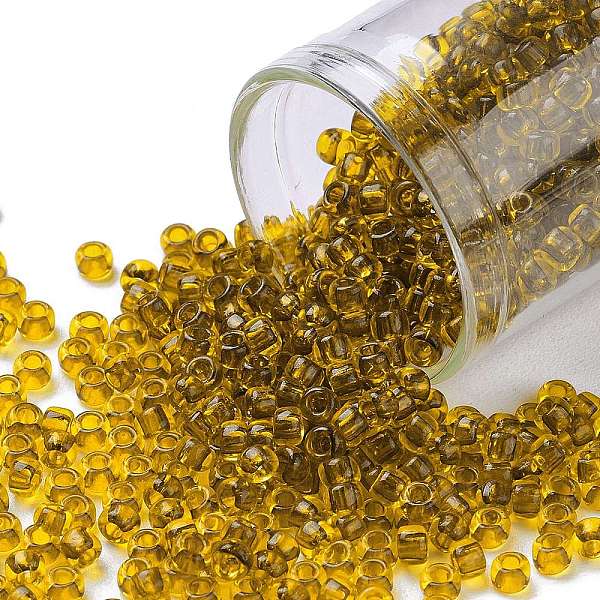 PandaHall TOHO Round Seed Beads, Japanese Seed Beads, (2155) Transparent Chamomile, 8/0, 3mm, Hole: 1mm, about 10000pcs/pound Glass Gold
PandaHall TOHO Round Seed Beads, Japanese Seed Beads, (2155) Transparent Chamomile, 8/0, 3mm, Hole: 1mm, about 10000pcs/pound Glass Gold