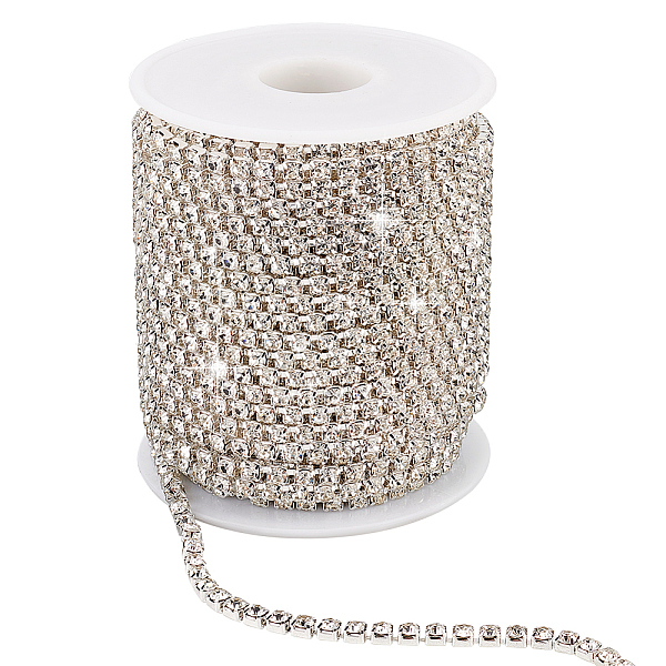 PandaHall Iron Rhinestone Cup Chains, Strass Chains, Wedding Dress Decoration, Silver, Crystal, 3.5x3mm, about 20 Yards(18.29m)/Roll..., Clear
PandaHall Iron Rhinestone Cup Chains, Strass Chains, Wedding Dress Decoration, Silver, Crystal, 3.5x3mm, about 20 Yards(18.29m)/Roll..., Clear