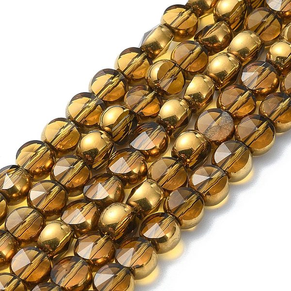 PandaHall Half Plated Electroplate Transparent Glass Beads Strands, Antique Bronze Plated, Flat Round, Faceted, Goldenrod, 6x5mm, Hole..., Gold
PandaHall Half Plated Electroplate Transparent Glass Beads Strands, Antique Bronze Plated, Flat Round, Faceted, Goldenrod, 6x5mm, Hole..., Gold