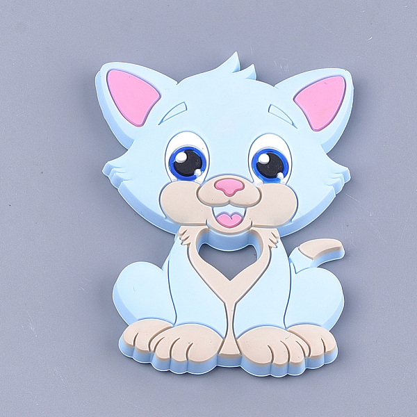 PandaHall Food Grade Eco-Friendly Silicone Kitten Cabochons, Chewing Beads For Teethers, DIY Nursing Necklaces Making, Cartoon Cat, Light..., Blue
PandaHall Food Grade Eco-Friendly Silicone Kitten Cabochons, Chewing Beads For Teethers, DIY Nursing Necklaces Making, Cartoon Cat, Light..., Blue