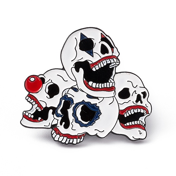 PandaHall White Halloween Enamel Pin, Electrophoresis Black Alloy Brooch for Backpack Clothes, Skull Pattern, 28x30x2mm, Pin: 1.2mm...
PandaHall White Halloween Enamel Pin, Electrophoresis Black Alloy Brooch for Backpack Clothes, Skull Pattern, 28x30x2mm, Pin: 1.2mm...