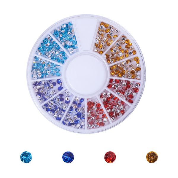PandaHall Acrylic Rhinestone Pointed Back Cabochons, Nail Art Decoration Accessories, Diamond, Mixed Color, 2~2.5x2mm, 60x7.5mm, 360pcs/box..., Multicolor
PandaHall Acrylic Rhinestone Pointed Back Cabochons, Nail Art Decoration Accessories, Diamond, Mixed Color, 2~2.5x2mm, 60x7.5mm, 360pcs/box..., Multicolor