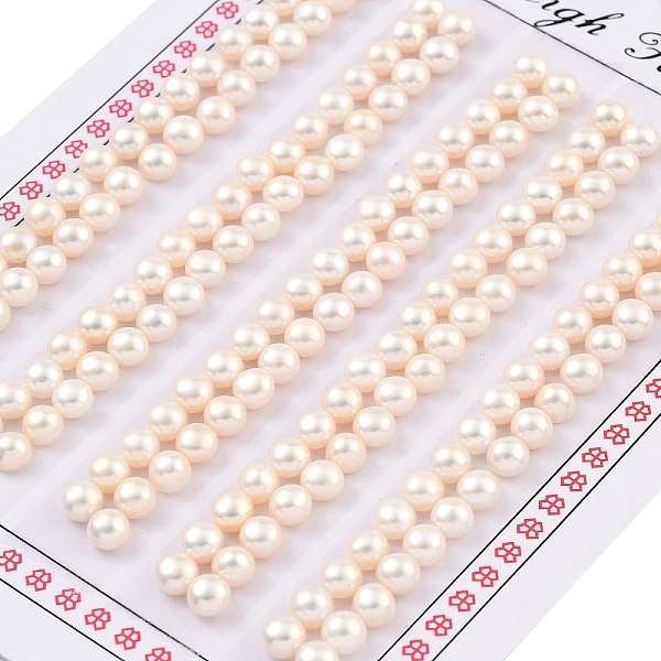 PandaHall Grade 6A Natural Cultured Freshwater Pearl Beads, Half Drilled, Half Round Beads, White, 4~4.5x3mm, Hole: 1mm Pearl Half Round...
PandaHall Grade 6A Natural Cultured Freshwater Pearl Beads, Half Drilled, Half Round Beads, White, 4~4.5x3mm, Hole: 1mm Pearl Half Round...