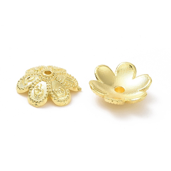 PandaHall Rack Plating Alloy Bead Caps, Long-Lasting Plated, Lead Free & Cadmium Free, 6-Petal, Flower, Golden, 9x3mm, Hole: 0.8mm Alloy
PandaHall Rack Plating Alloy Bead Caps, Long-Lasting Plated, Lead Free & Cadmium Free, 6-Petal, Flower, Golden, 9x3mm, Hole: 0.8mm Alloy