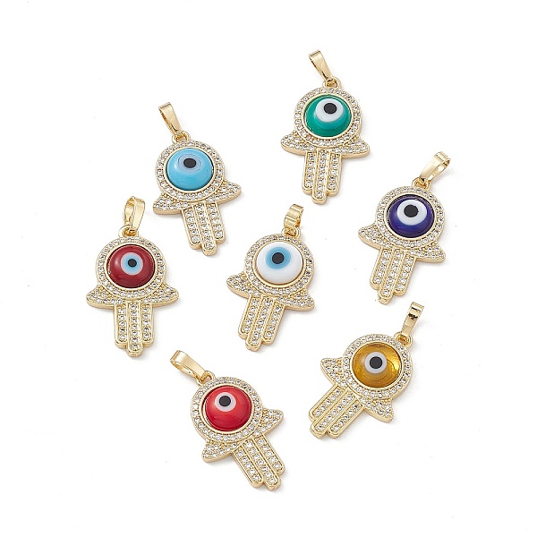 PandaHall Rack Plating Eco-friendly Brass Micro Pave Clear Cubic Zirconia Pendants, with Handmade Evil Eye Lampwork, Long-Lasting Plated..., Multicolor
PandaHall Rack Plating Eco-friendly Brass Micro Pave Clear Cubic Zirconia Pendants, with Handmade Evil Eye Lampwork, Long-Lasting Plated..., Multicolor