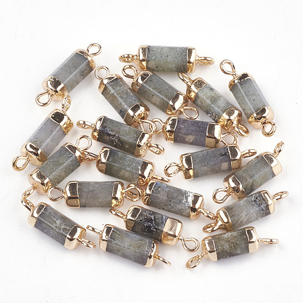 PandaHall Electroplate Natural Labradorite Links connectors, with Iron Findings, Column, Golden, 20~21x5~6x5~6mm, Hole: 1.8mm Labradorite...
PandaHall Electroplate Natural Labradorite Links connectors, with Iron Findings, Column, Golden, 20~21x5~6x5~6mm, Hole: 1.8mm Labradorite...