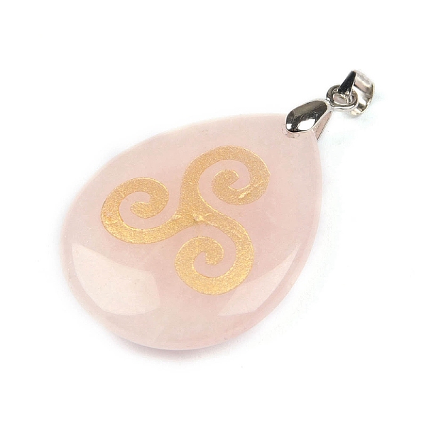PandaHall Saint Patrick's Day Natural Rose Quartz Pendants, Teardrop Charms with Gold Color Cloud Print, 32x25mm Rose Quartz Teardrop
PandaHall Saint Patrick's Day Natural Rose Quartz Pendants, Teardrop Charms with Gold Color Cloud Print, 32x25mm Rose Quartz Teardrop