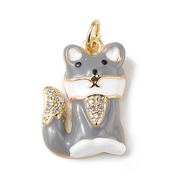 PandaHall Rack Plating Brass Micro Pave Cubic Zirconia Pendants, with Enamel & Jump Ring, Lead Free & Cadmium Free, Long-Lasting Plated, Fox...
PandaHall Rack Plating Brass Micro Pave Cubic Zirconia Pendants, with Enamel & Jump Ring, Lead Free & Cadmium Free, Long-Lasting Plated, Fox...