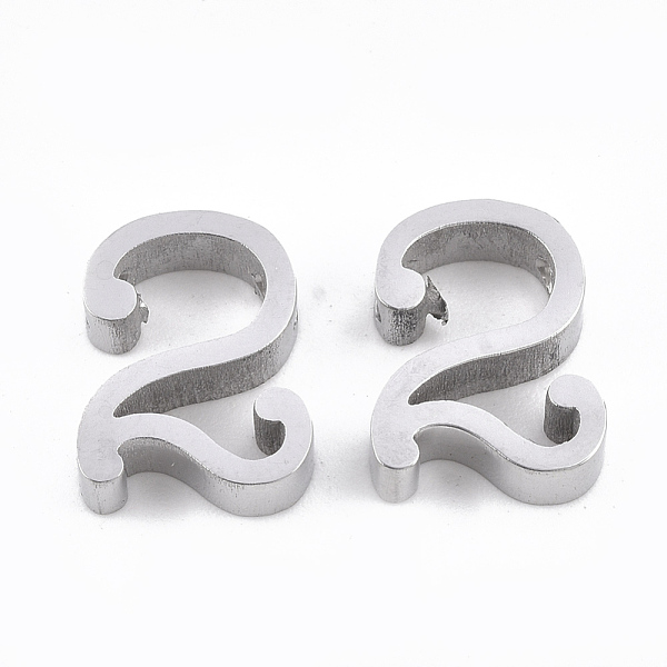 PandaHall 304 Stainless Steel Pendants, Number, Stainless Steel Color, Num.2, 12x9.5x3mm, Hole: 1.8mm 304 Stainless Steel Number
PandaHall 304 Stainless Steel Pendants, Number, Stainless Steel Color, Num.2, 12x9.5x3mm, Hole: 1.8mm 304 Stainless Steel Number