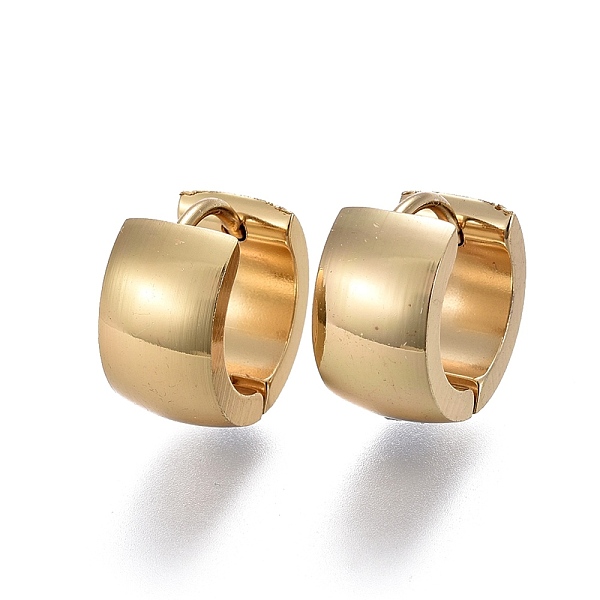 PandaHall 304 Stainless Steel Huggie Hoop Earrings, Ring, Golden, 12.5x13x7mm, Pin: 1mm 304 Stainless Steel Ring
PandaHall 304 Stainless Steel Huggie Hoop Earrings, Ring, Golden, 12.5x13x7mm, Pin: 1mm 304 Stainless Steel Ring