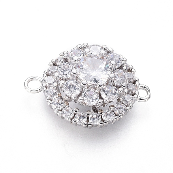 PandaHall Brass Micro Pave Cubic Zirconia Links connectors, Flat Round with Flower, Clear, Platinum, 18x14x6.5mm, Hole: 1.4mm Brass+Cubic...
PandaHall Brass Micro Pave Cubic Zirconia Links connectors, Flat Round with Flower, Clear, Platinum, 18x14x6.5mm, Hole: 1.4mm Brass+Cubic...