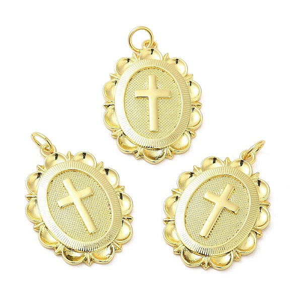 PandaHall Brass Pendants, with Jump Ring, Long-Lasting Plated, Lead Free & Cadmium Free, Flat Round with Cross, Real 18K Gold Plated...
PandaHall Brass Pendants, with Jump Ring, Long-Lasting Plated, Lead Free & Cadmium Free, Flat Round with Cross, Real 18K Gold Plated...