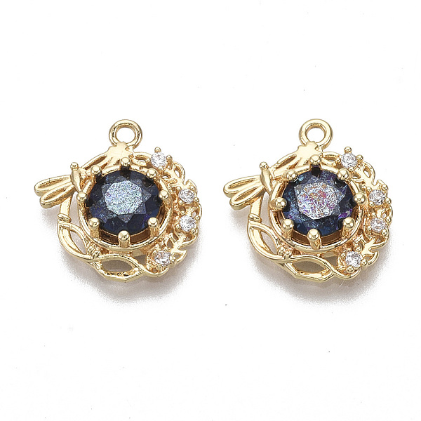 PandaHall Brass Micro Pave Cubic Zirconia Charms, Nickel Free, Flat Round, Real 18K Gold Plated, Marine Blue, 15x14.5x4.5mm, Hole: 1.2mm...
PandaHall Brass Micro Pave Cubic Zirconia Charms, Nickel Free, Flat Round, Real 18K Gold Plated, Marine Blue, 15x14.5x4.5mm, Hole: 1.2mm...