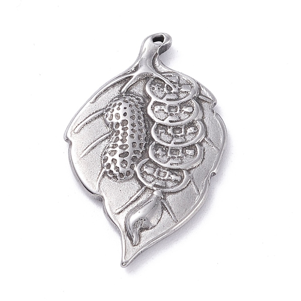 PandaHall 304 Stainless Steel Pendants, Leaf with Peanut , Stainless Steel Color, 25x15.5x2mm, Hole: 0.8mm 304 Stainless Steel Leaf
PandaHall 304 Stainless Steel Pendants, Leaf with Peanut , Stainless Steel Color, 25x15.5x2mm, Hole: 0.8mm 304 Stainless Steel Leaf
