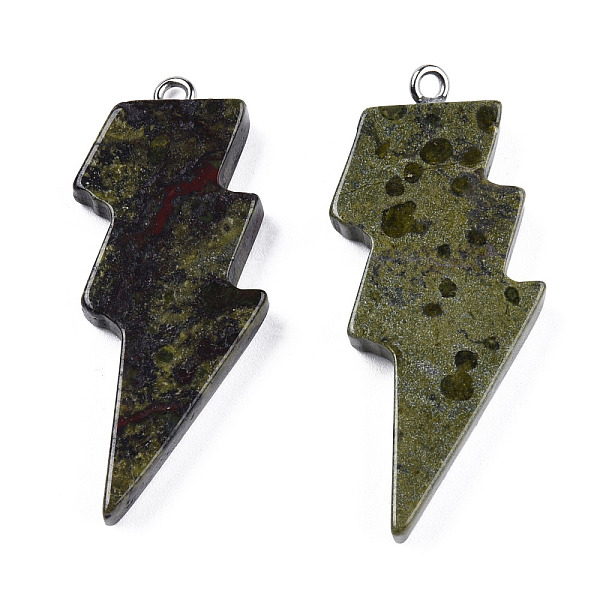 PandaHall Natural Dragon Blood Pendants, Lightning Bolt Charm, with Stainless Steel Color Tone 304 Stainless Steel Loops...
PandaHall Natural Dragon Blood Pendants, Lightning Bolt Charm, with Stainless Steel Color Tone 304 Stainless Steel Loops...