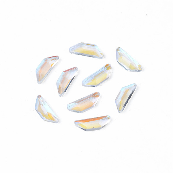 PandaHall Glass Rhinestone Cabochons, Nail Art Decoration Accessories, Faceted, Trapezoid, Clear AB, 6.5x2x1mm Glass Trapezoid White
PandaHall Glass Rhinestone Cabochons, Nail Art Decoration Accessories, Faceted, Trapezoid, Clear AB, 6.5x2x1mm Glass Trapezoid White