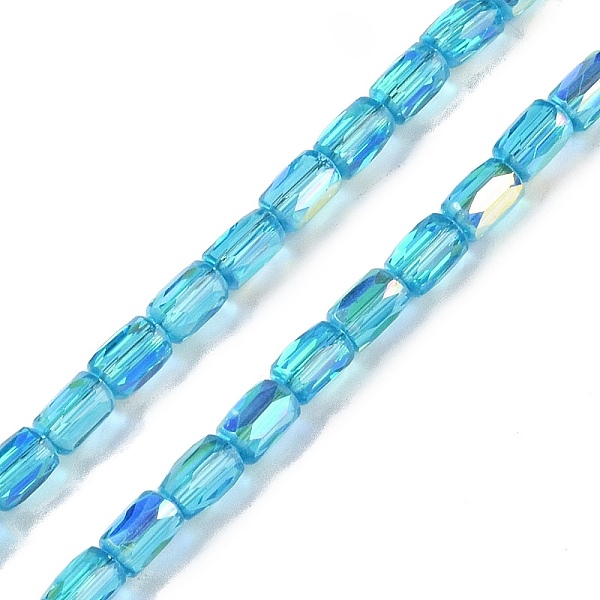 PandaHall Electroplate Glass Beads Strands, AB Color Plated, Faceted, Column, Deep Sky Blue, 6.5x4mm, Hole: 0.8mm, about 80pcs/strand...
PandaHall Electroplate Glass Beads Strands, AB Color Plated, Faceted, Column, Deep Sky Blue, 6.5x4mm, Hole: 0.8mm, about 80pcs/strand...