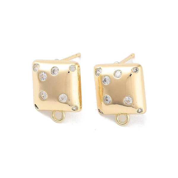 PandaHall Brass Micro Pave Cubic Zirconia Stud Earring Findings, Square, Real 18K Gold Plated, 13x10.5mm, Hole: 1.2mm, Pin: 0.8mm...
PandaHall Brass Micro Pave Cubic Zirconia Stud Earring Findings, Square, Real 18K Gold Plated, 13x10.5mm, Hole: 1.2mm, Pin: 0.8mm...