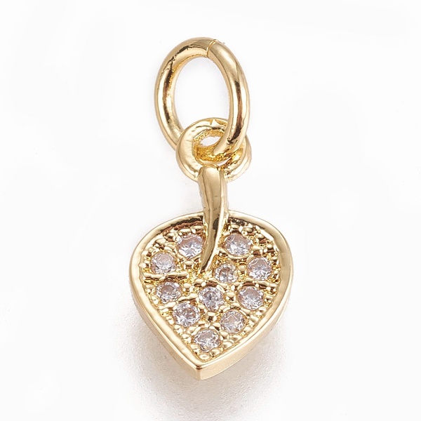 PandaHall Brass Micro Pave Cubic Zirconia Charms, Leaf, Clear, Golden, 11x6.5x1.5mm, Hole: 3mm Brass+Cubic Zirconia Leaf Clear
PandaHall Brass Micro Pave Cubic Zirconia Charms, Leaf, Clear, Golden, 11x6.5x1.5mm, Hole: 3mm Brass+Cubic Zirconia Leaf Clear