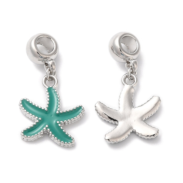 PandaHall Rack Plating Alloy Enamel European Dangle Charms, Large Hole Charm, Starfish, Platinum, 29.5mm, Hole: 4.5mm, Starfish: 18x16.5x3mm...
PandaHall Rack Plating Alloy Enamel European Dangle Charms, Large Hole Charm, Starfish, Platinum, 29.5mm, Hole: 4.5mm, Starfish: 18x16.5x3mm...