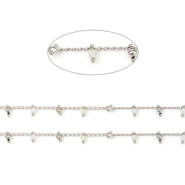 PandaHall 3.28 Feet Handmade Faceted Natural Fluorite Beaded Chains, Brass Curb Chains, Soldered, Real Platinum Plated, 3x1.8x0.8mm, Beads...
PandaHall 3.28 Feet Handmade Faceted Natural Fluorite Beaded Chains, Brass Curb Chains, Soldered, Real Platinum Plated, 3x1.8x0.8mm, Beads...