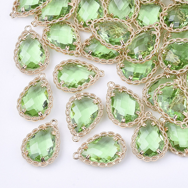 PandaHall Transparent Glass Pendants, with Brass Findings, Faceted, Teardrop, Light Gold, Light Green, 19x14x4.5mm, Hole: 1.2mm Brass+Glass...
PandaHall Transparent Glass Pendants, with Brass Findings, Faceted, Teardrop, Light Gold, Light Green, 19x14x4.5mm, Hole: 1.2mm Brass+Glass...