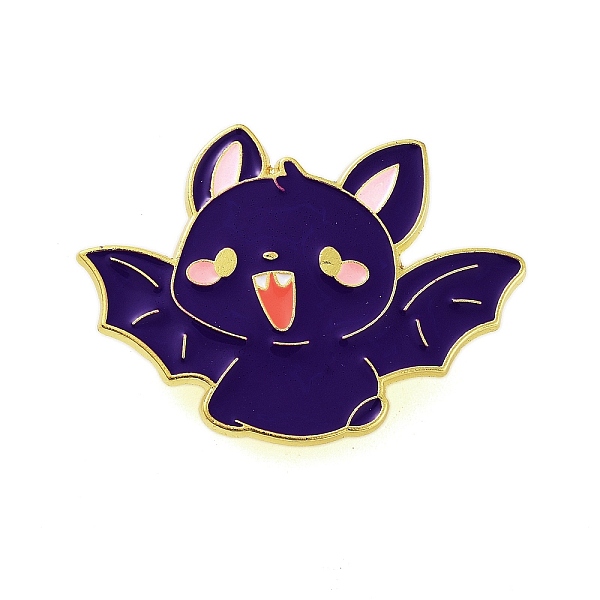 PandaHall Halloween Theme Golden Alloy Brooches, Enamel Pins, Bat, 27.5x38x1.5mm Alloy+Enamel Bat Purple
PandaHall Halloween Theme Golden Alloy Brooches, Enamel Pins, Bat, 27.5x38x1.5mm Alloy+Enamel Bat Purple