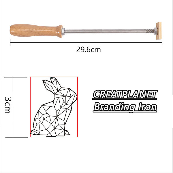 PandaHall Stamping Embossing Soldering Brass with Stamp, for Cake/Wood, Golden, Rabbit Pattern, 30mm Brass Rabbit
PandaHall Stamping Embossing Soldering Brass with Stamp, for Cake/Wood, Golden, Rabbit Pattern, 30mm Brass Rabbit